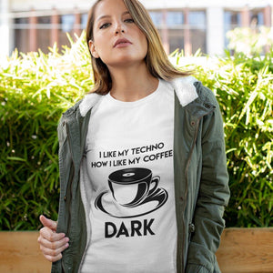 Techno Coffee Women's Fitted T-Shirt | Techno Outfit