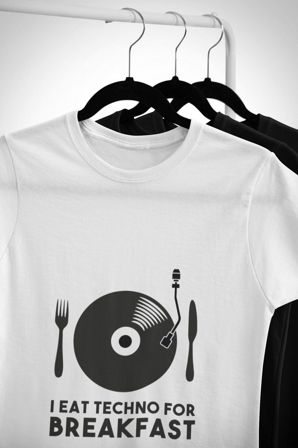 I Eat Techno For Breakfast Softstyle T-Shirt | Techno Outfit