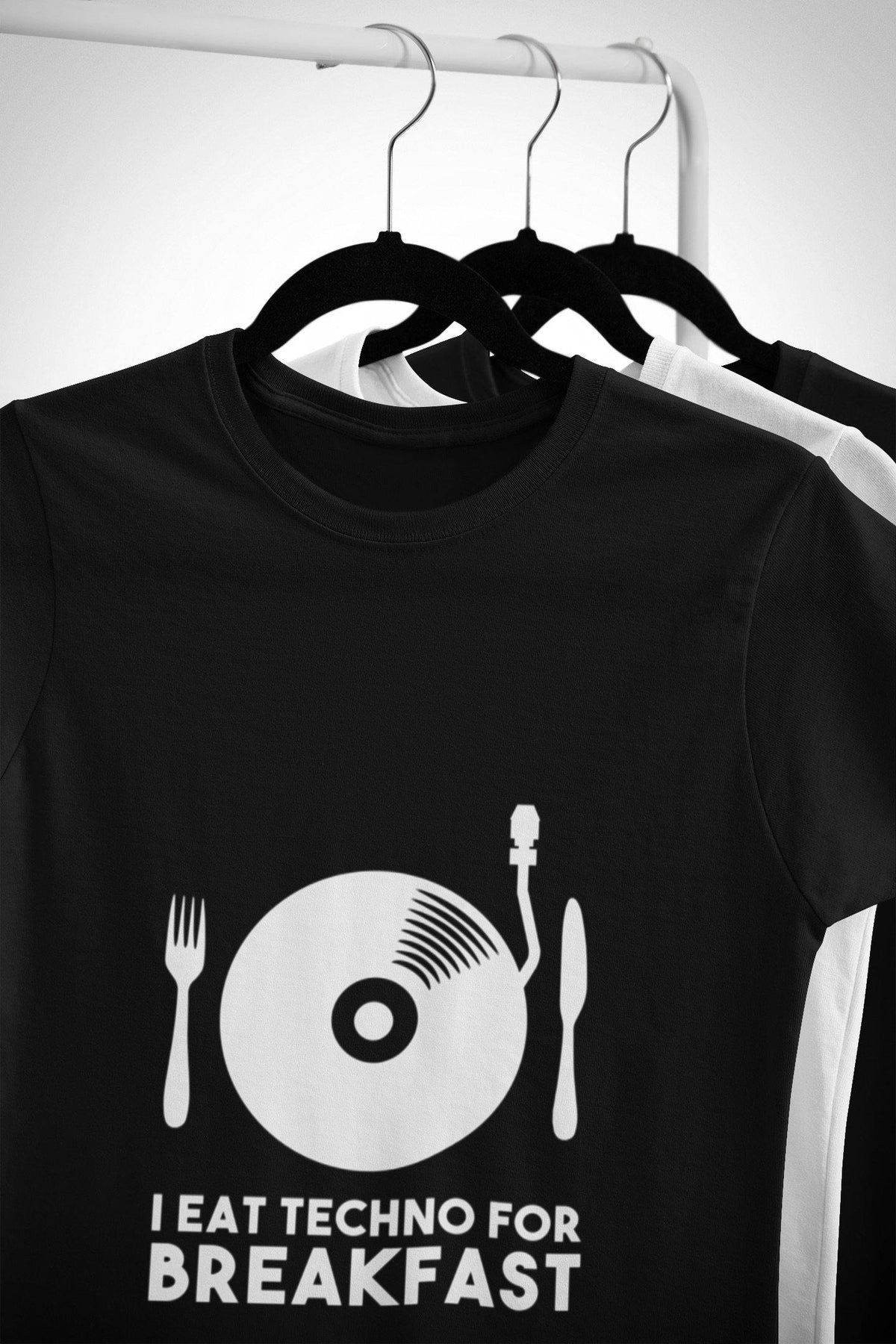 I Eat Techno For Breakfast Softstyle T-Shirt | Techno Outfit