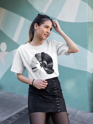Women Visual Effect Softstyle T-Shirt | Techno Outfit