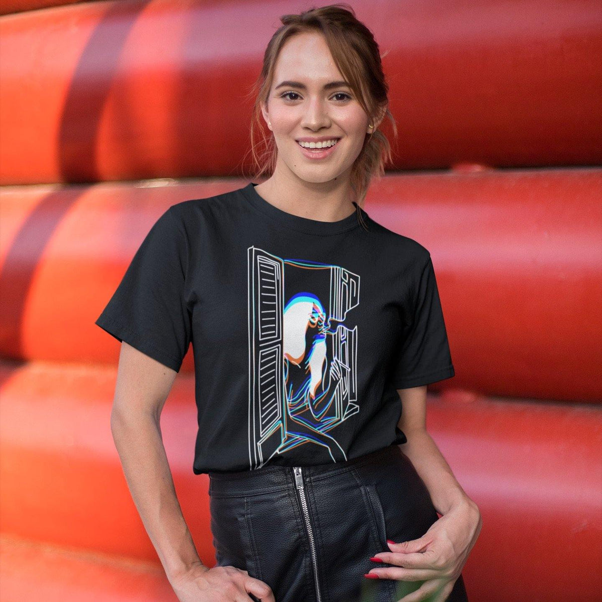 Women Visual Effect 3 Softstyle T-Shirt | Techno Outfit