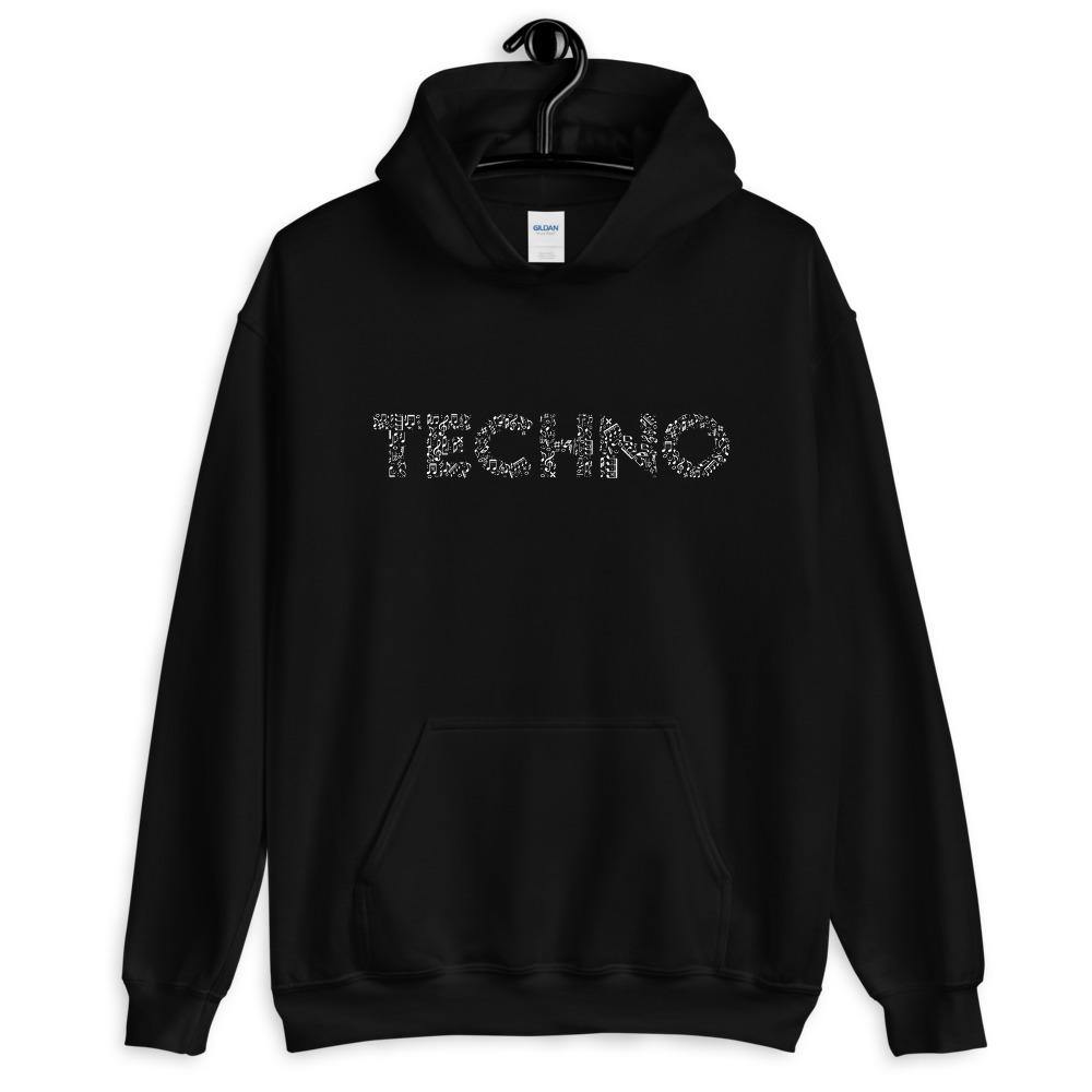 Techno Music Notes Hoodie | Techno Outfit