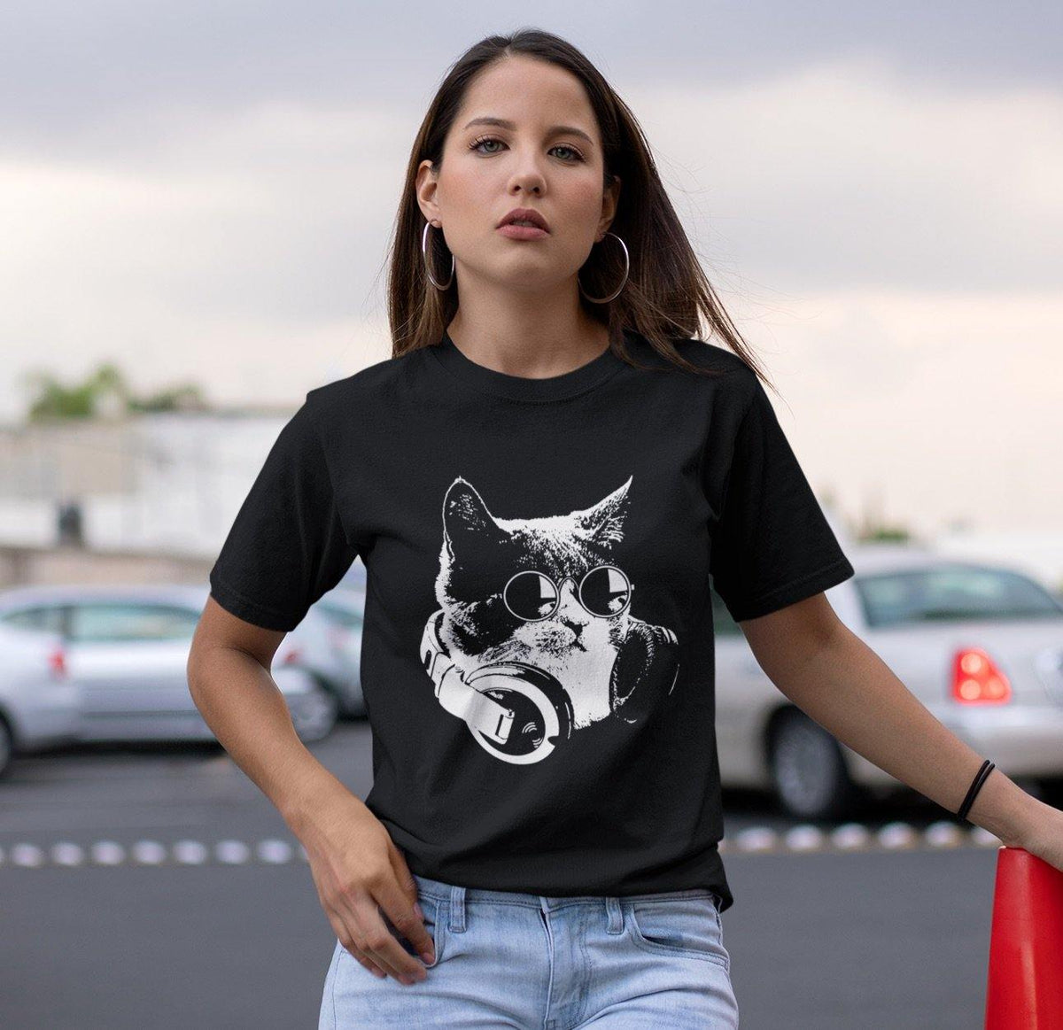 Techno Cat Softstyle T-Shirt | Techno Outfit
