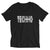 Techno Visual Effect 2 V-Neck T-Shirt | Techno Outfit