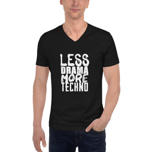 Less Drama More Techno V-Neck T-Shirt | Techno Outfit