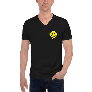 Acid Smiley V-Neck T-Shirt | Techno Outfit