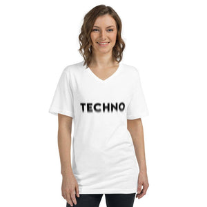 Techno Visual Effect V-Neck T-Shirt | Techno Outfit
