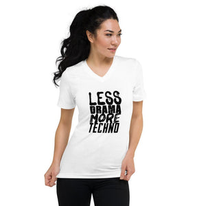 Less Drama More Techno V-Neck T-Shirt | Techno Outfit