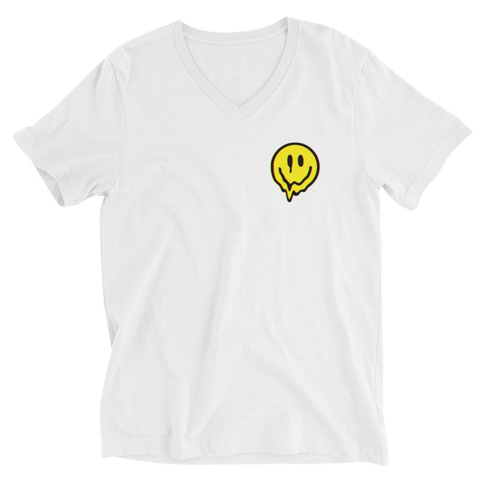 Acid Smiley V-Neck T-Shirt | Techno Outfit