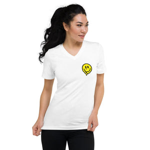 Acid Smiley V-Neck T-Shirt | Techno Outfit