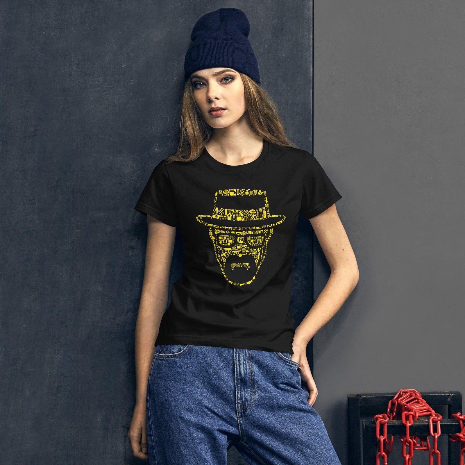 Heisenberg Women's Fitted T-Shirt | Techno Outfit
