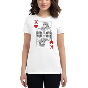 Dj King Women's Fitted T-Shirt | Techno Outfit
